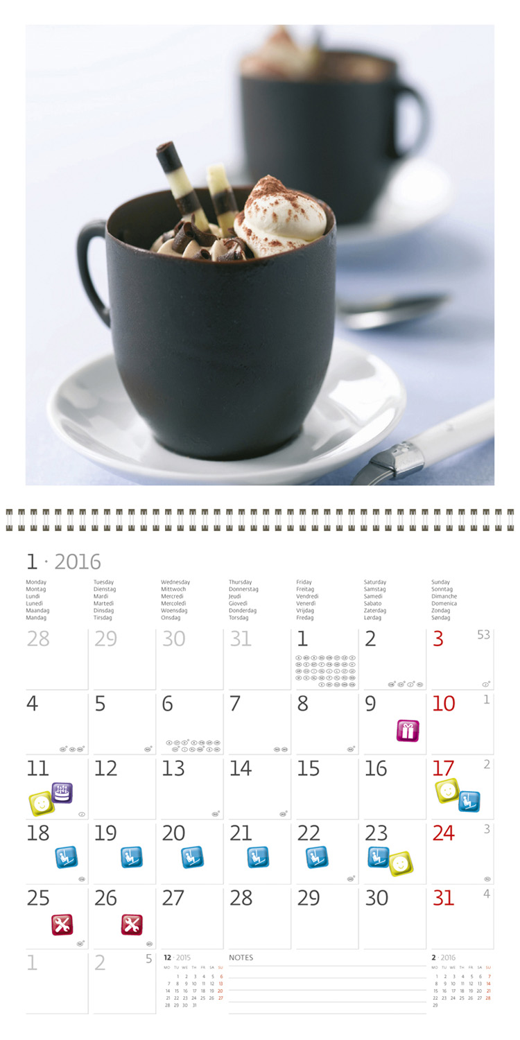 Coffee Calendar 2016 LP1116 Coffee & Other Drinks