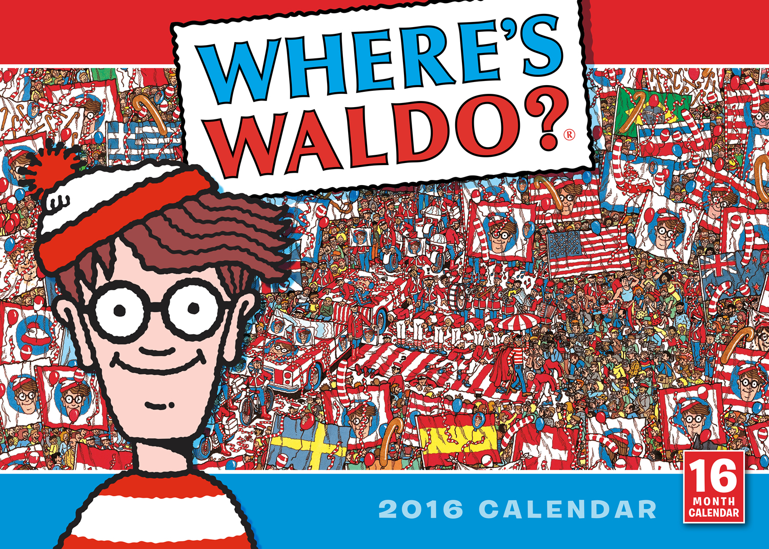 Wheres Waldo? Calendar 2016 CA9779 Crossword, Puzzle & Brain Teaser